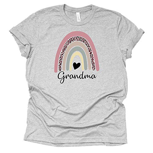 Rainbow Grandma Shirt - Casual Leopard Print Tee