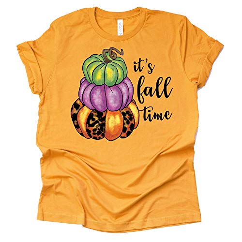 Fall Stacked Pumpkins T-Shirt for Thanksgiving 🎃