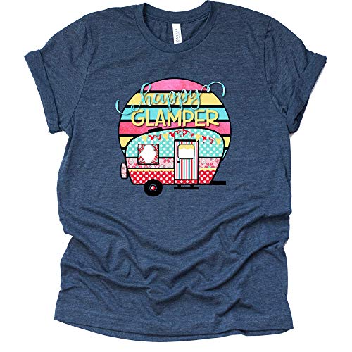 Happy Glamper Shirt - Fun Camping Graphic Tee