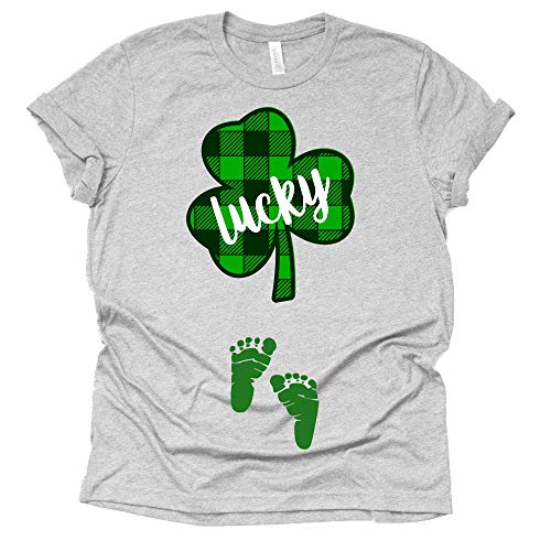 Lucky Mama Shirt | Shamrock Pregnancy Announcement Tee