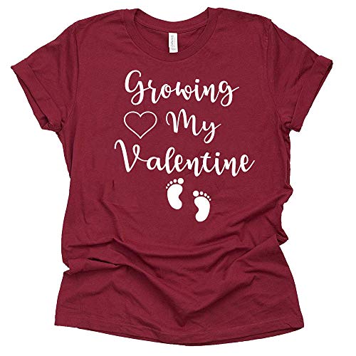 Growing My Valentine Shirt - Pregnancy Announcement Tee