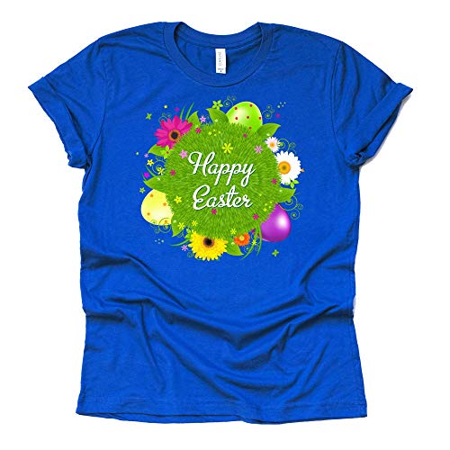 Floral Happy Easter Shirt – Festive Tee for Women