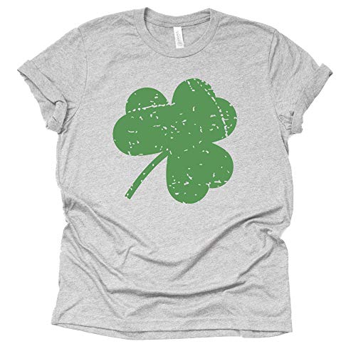 Distressed Shamrock Shirt - St Patrick's Day Tee for Women