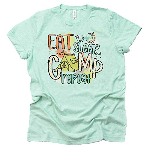 Eat Sleep Camp Repeat Shirt - Adventure Ready Tee