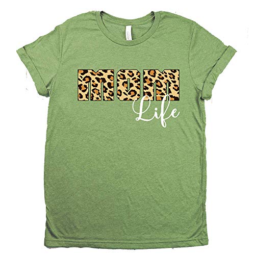 Mom Life Leopard Graphic T-Shirt for Stylish Casual Wear