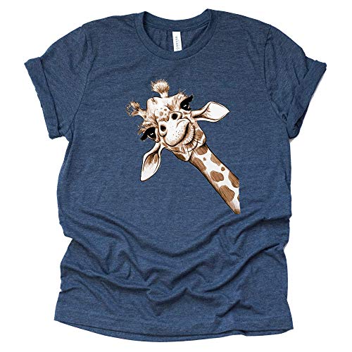 Giraffe Print Funny T-Shirt for Casual Summer Fun