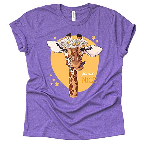 Giraffe Shirt - Funny Floral Design for Animal Lovers