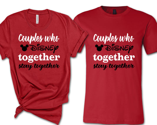 Disney Together Couple Shirts - Cute Matching Tees