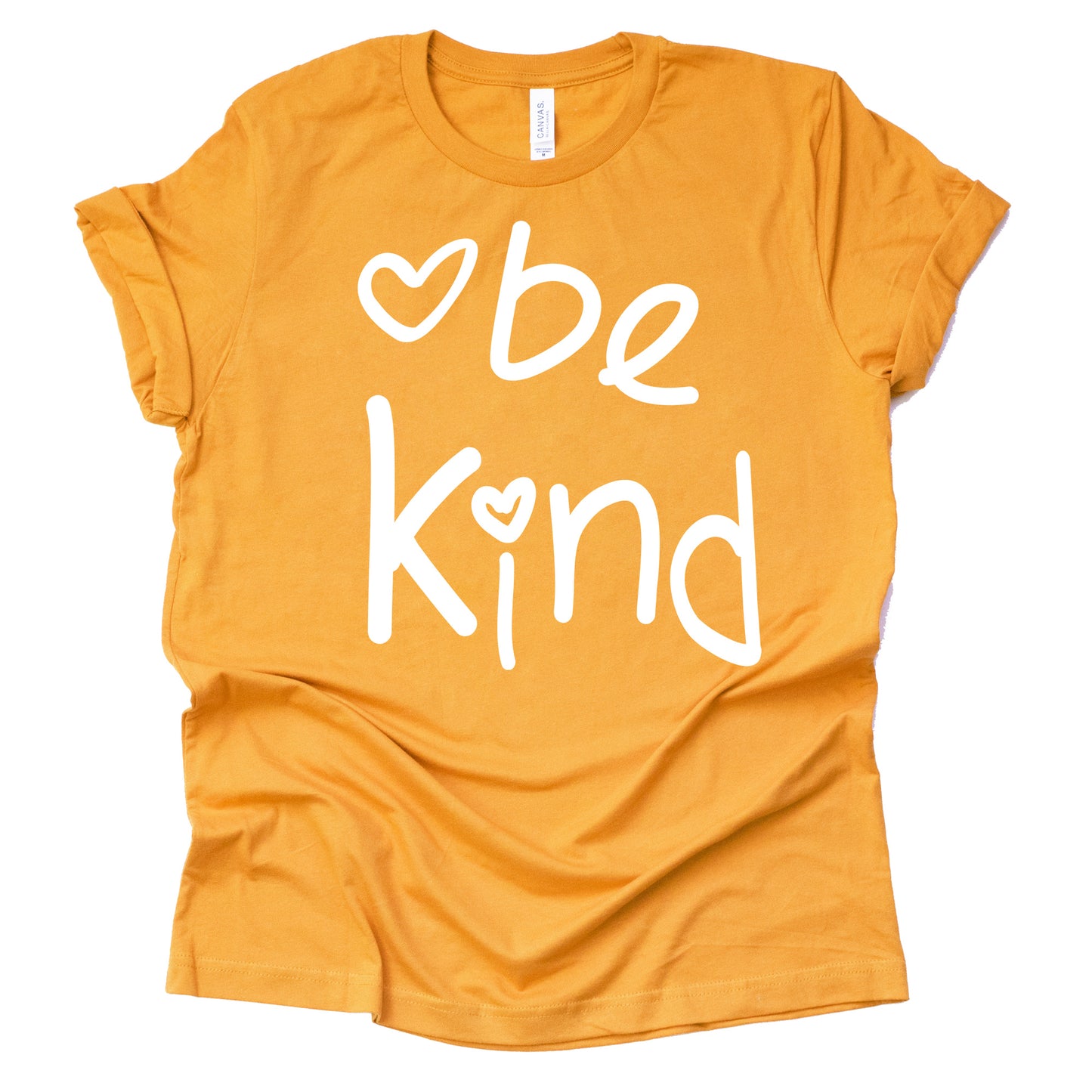 Be Kind Yellow Graphic T-Shirt for Adults