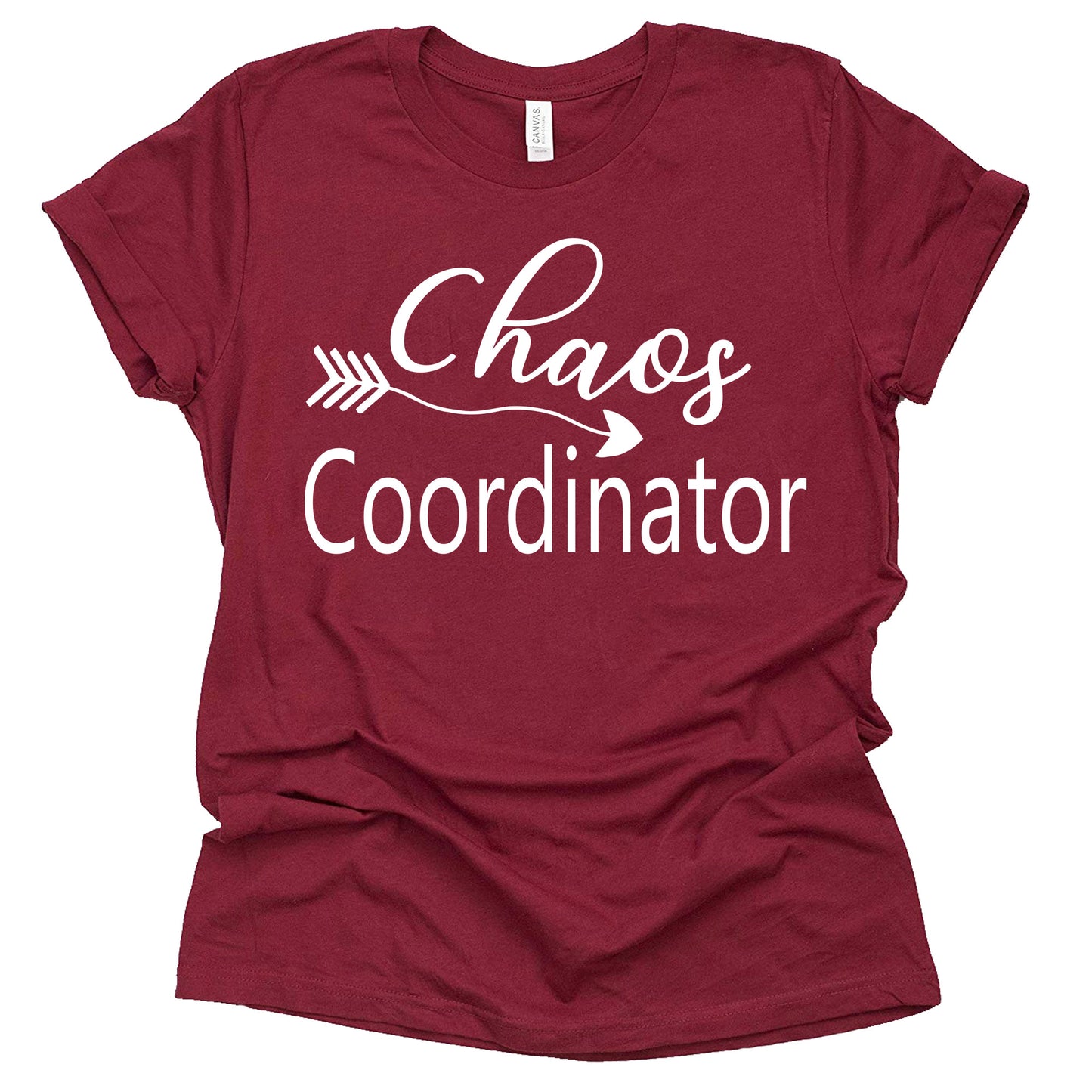 Chaos Coordinator T-Shirt for Fun Moms | Funny Letter Print