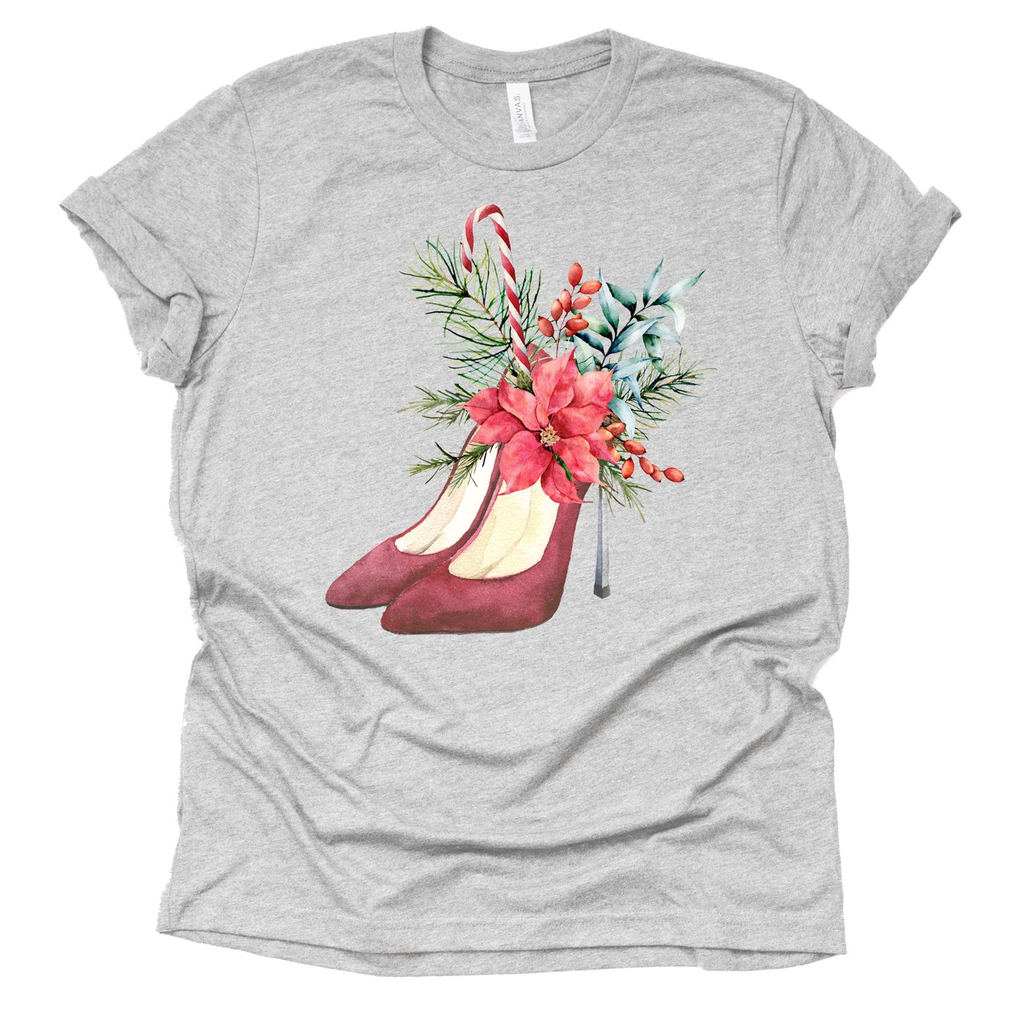 Christmas High Heel Graphic Tee for Everyone