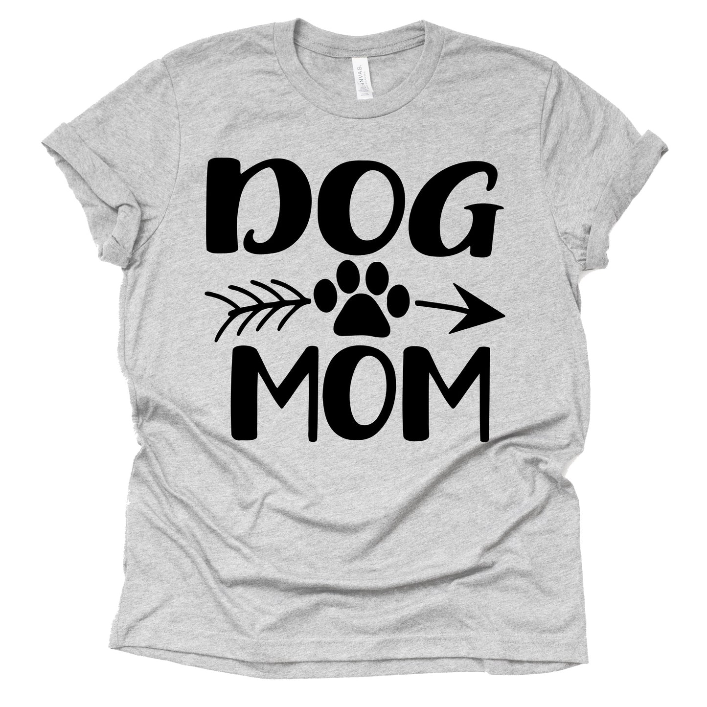 Dog Mom Graphic Tee - Cute & Funny for Dog Lovers