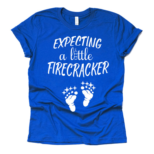 Expecting a Little Firecracker Shirt - Baby Announcement Tee