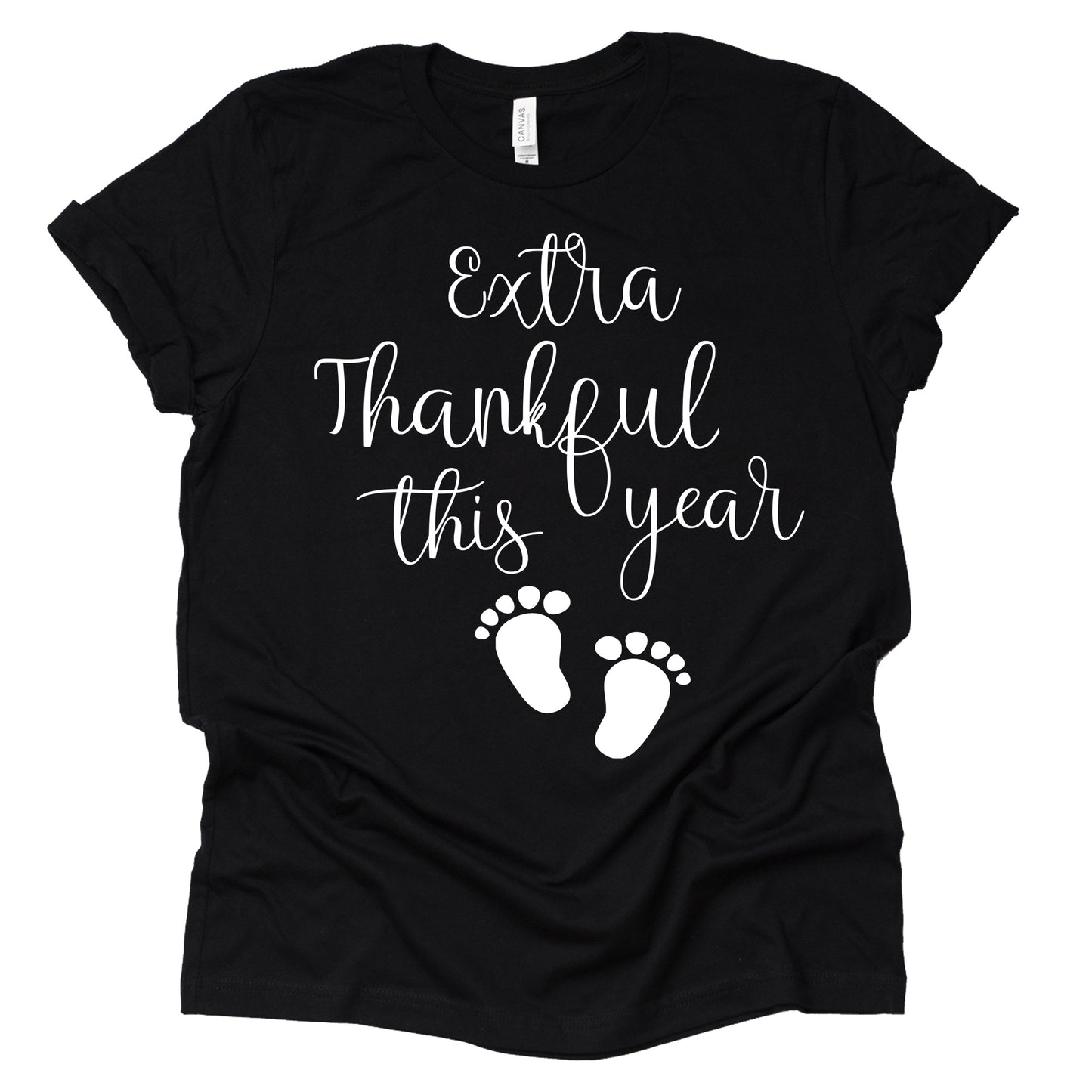 Thanksgiving Pregnancy Announcement Shirt - Extra Thankful