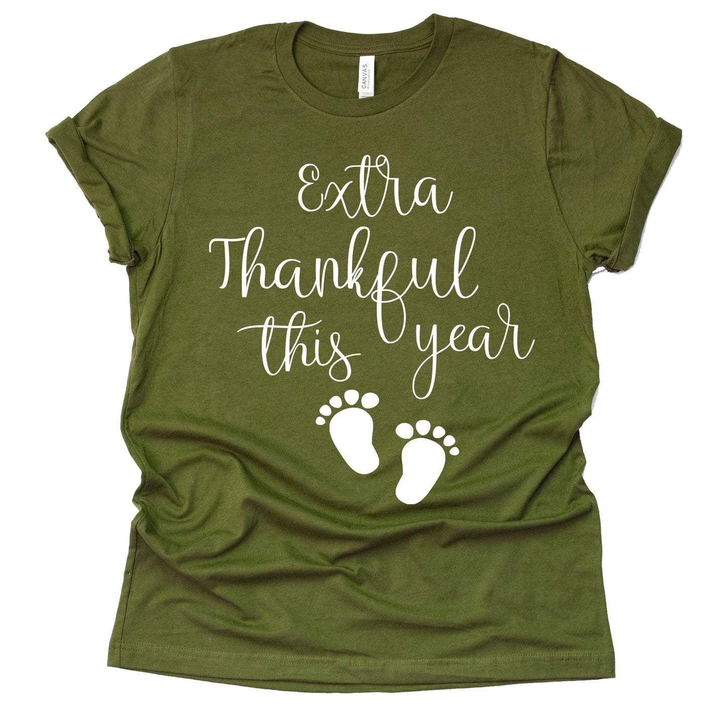 Thanksgiving Pregnancy Announcement Shirt - Extra Thankful