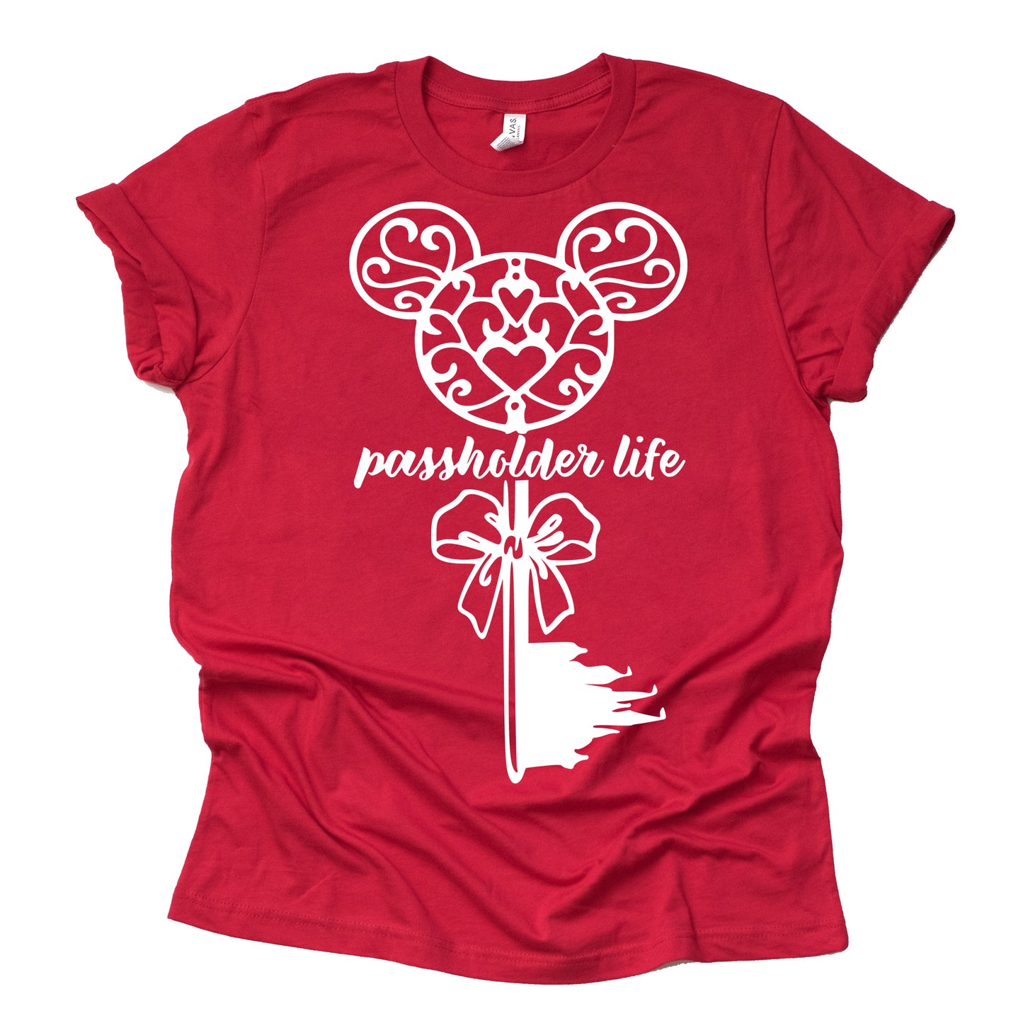 Passholder Life Red T-Shirt for Adults | Disney Shirt