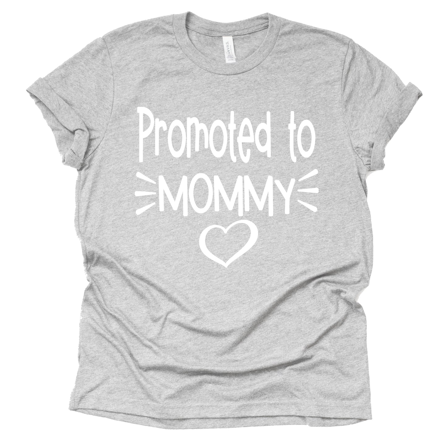 Promoted to Mommy Shirt - Cute Pregnancy Announcement Tee