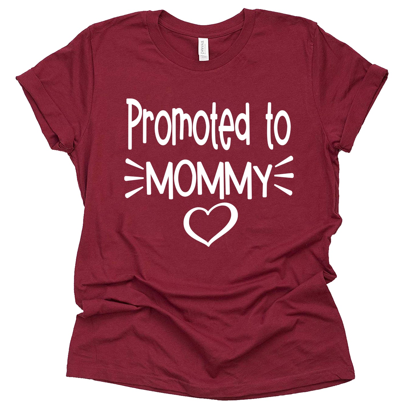 Promoted to Mommy Shirt - Cute Pregnancy Announcement Tee