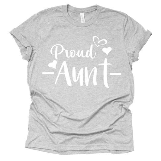 Proud Aunt T-Shirt – Cute Pregnancy Announcement Tee
