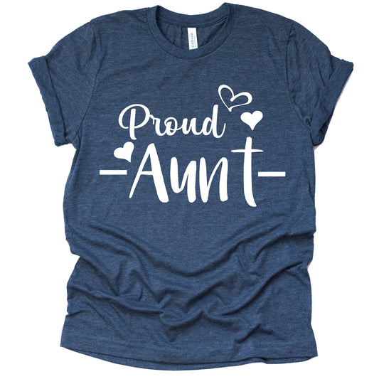 Proud Aunt T-Shirt – Cute Pregnancy Announcement Tee