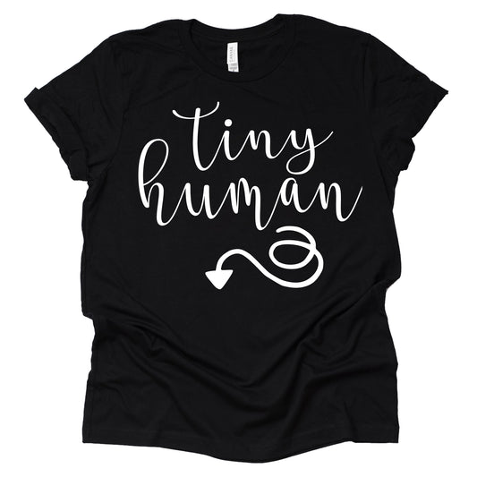 Tiny Human Maternity Shirt - Cute Pregnancy Announcement Tee