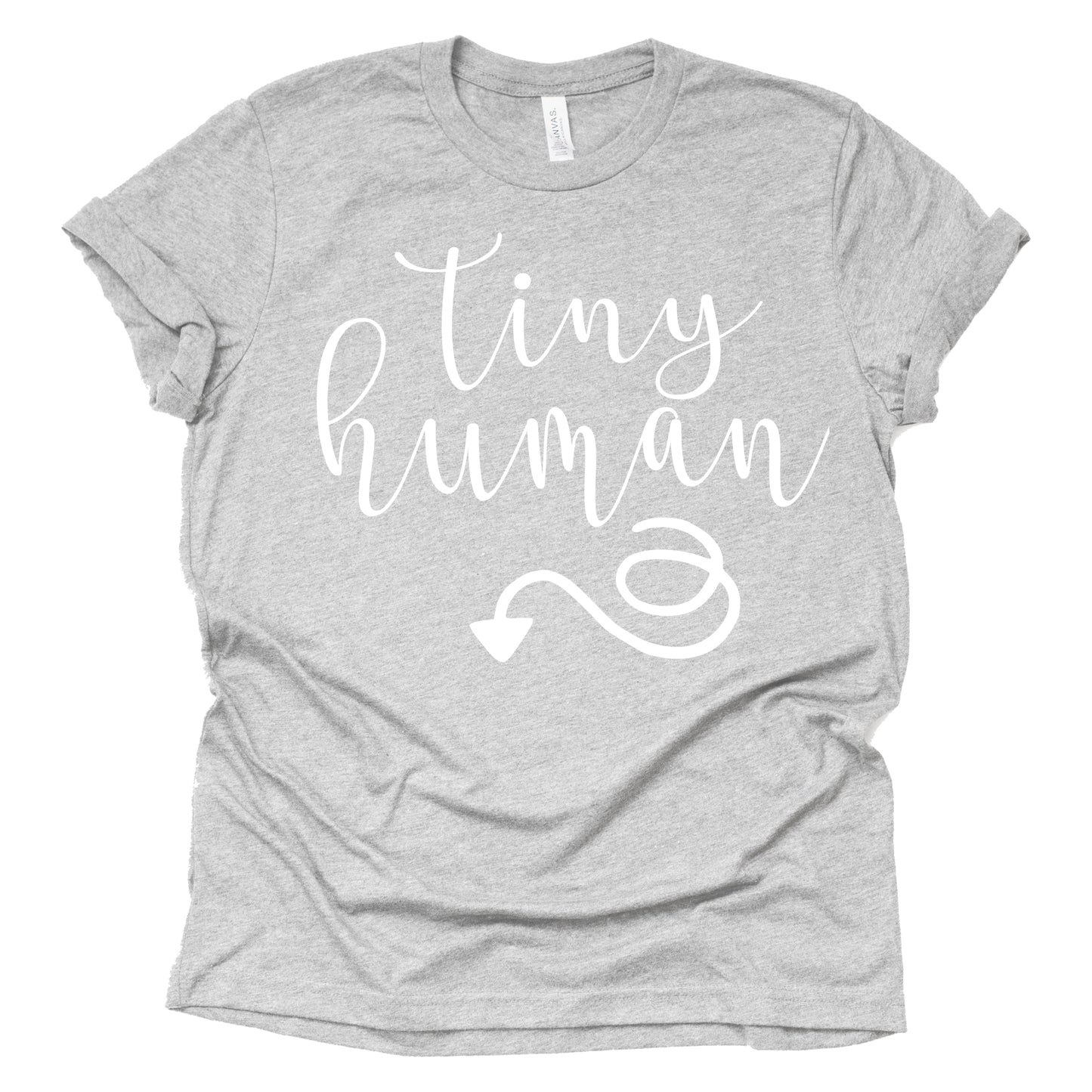 Tiny Human Maternity Shirt - Cute Pregnancy Announcement Tee