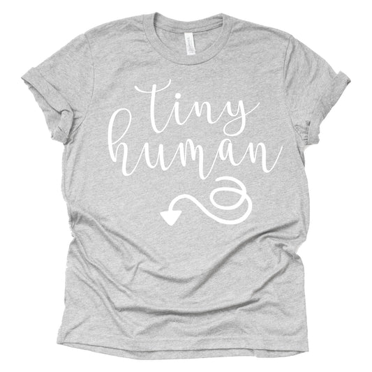 Tiny Human Maternity Shirt - Cute Pregnancy Announcement Tee