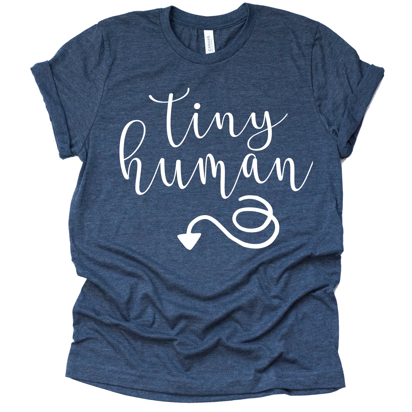 Tiny Human Maternity Shirt - Cute Pregnancy Announcement Tee