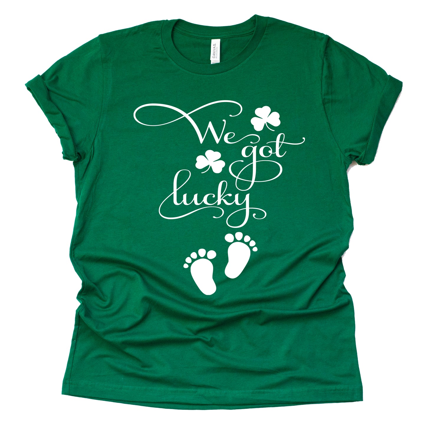 We Got Lucky Shirt - Pregnancy Announcement Tee
